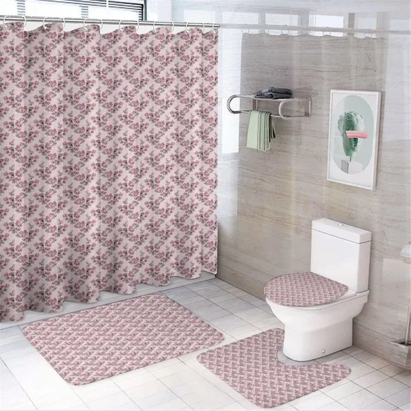 Sakura Branches Bloom on a shower curtain