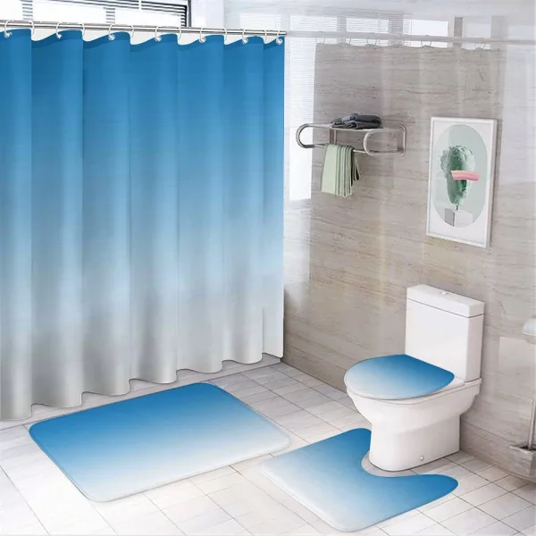 Skyscape for Blue Lovers on a shower curtain
