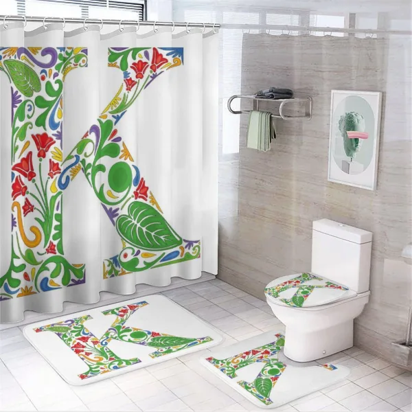 Uppercase Vivid on a shower curtain