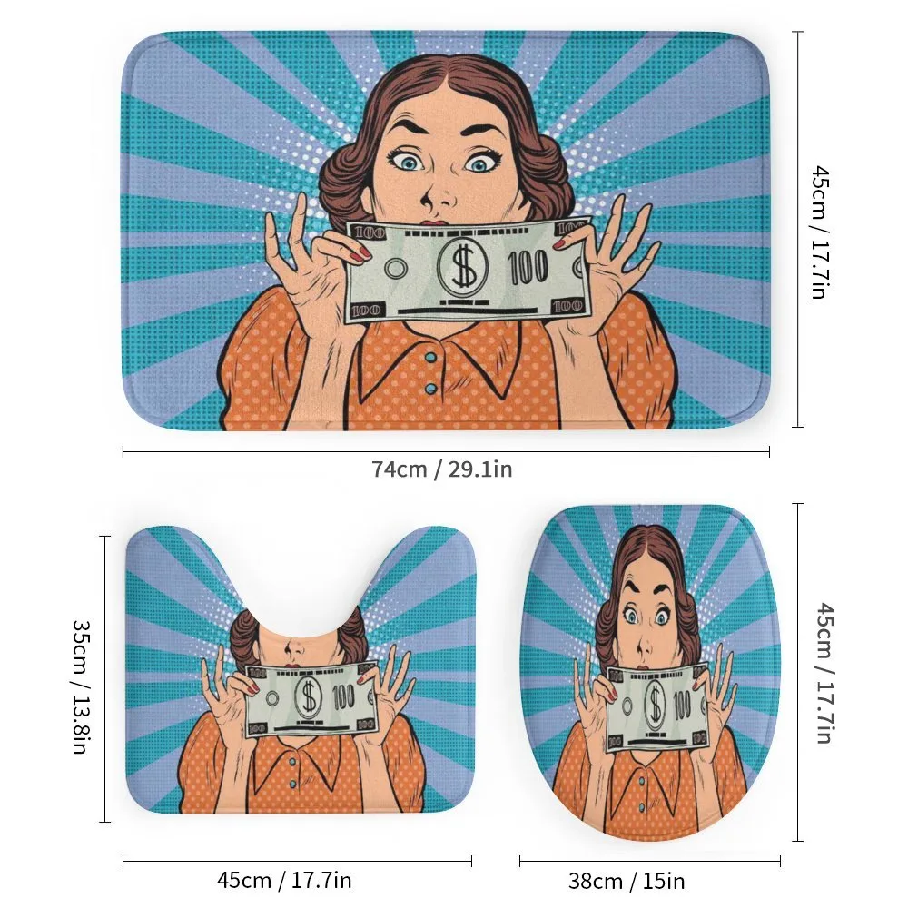 Woman Holding Dollar Bill — Detail 1