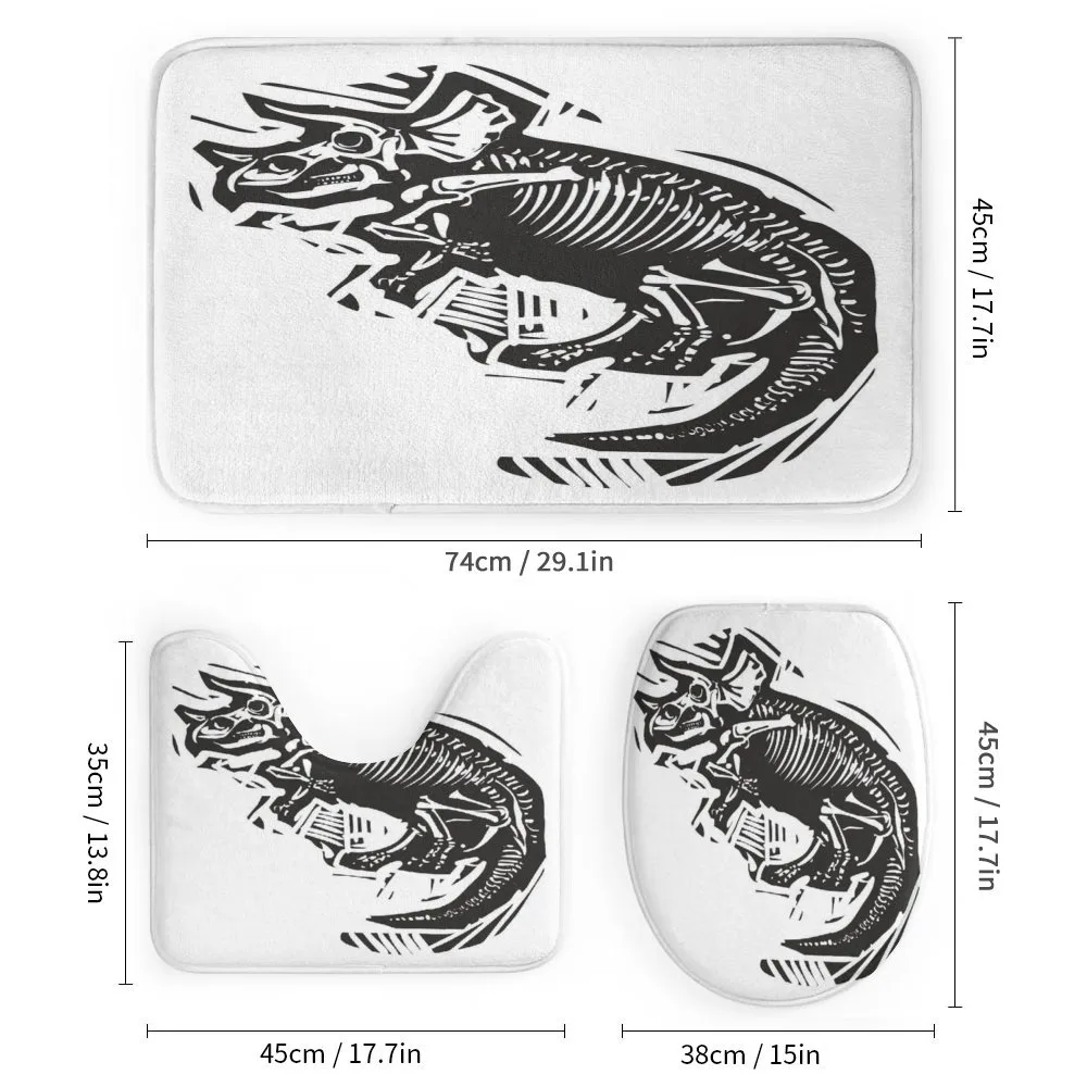 Woodcut Fossil Dinosaur — Detail 1
