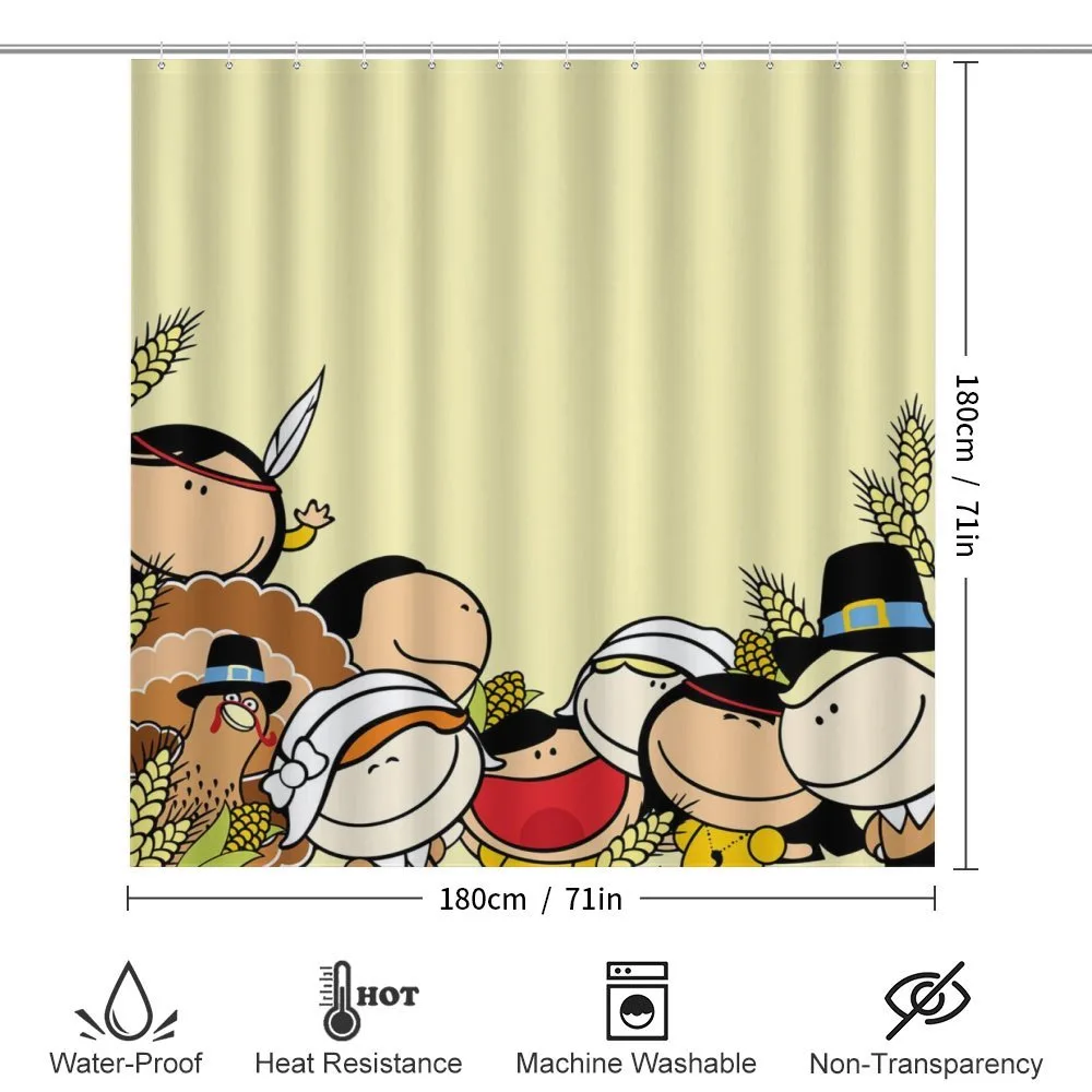 Cartoon Pilgrims — Detail 2