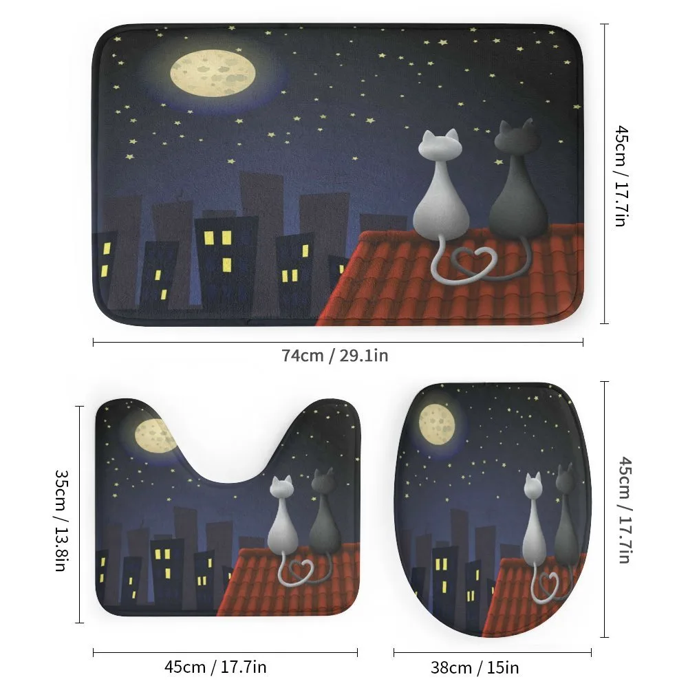Cats on the Roof Valentines — Detail 1