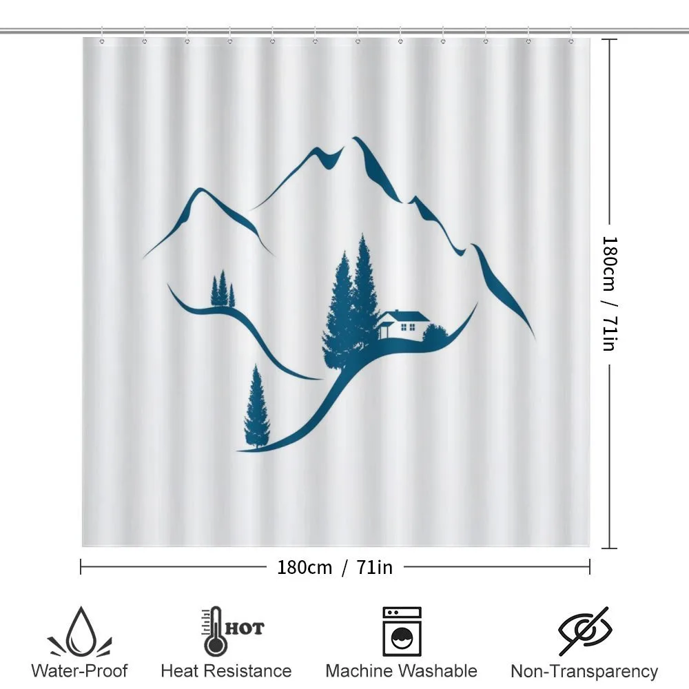 Chalet and Fir Trees — Detail 2