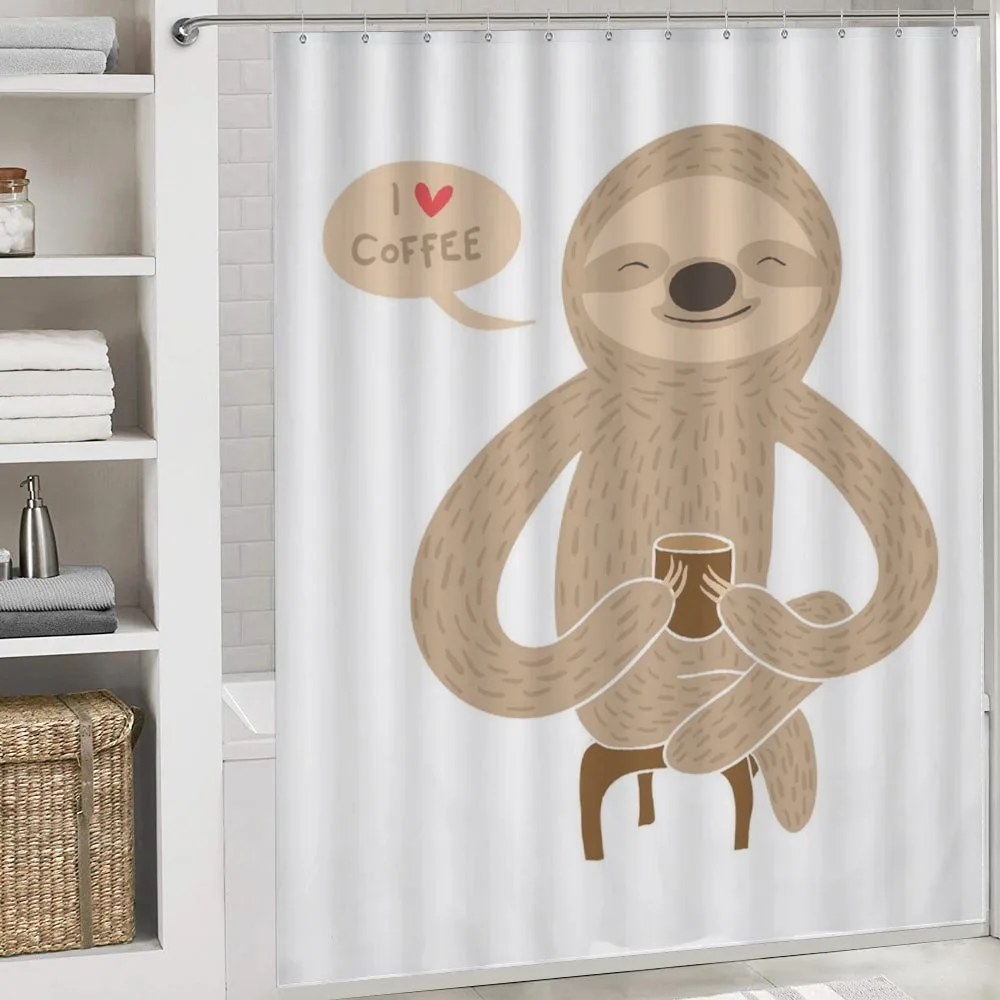 Coffee Lover Sloth with a Cup — Detail 4
