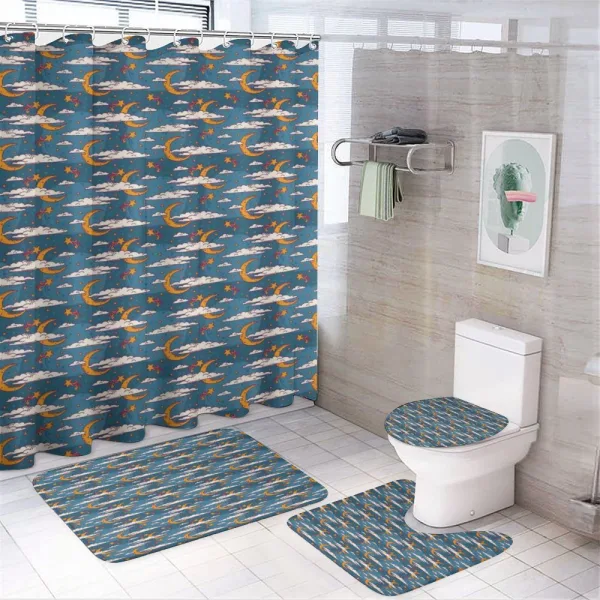 Cosmic Fairytale Kids on a shower curtain