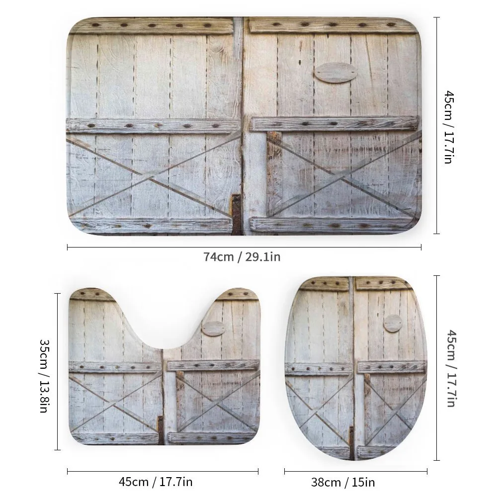 Country Rusty Wooden Door — Detail 1