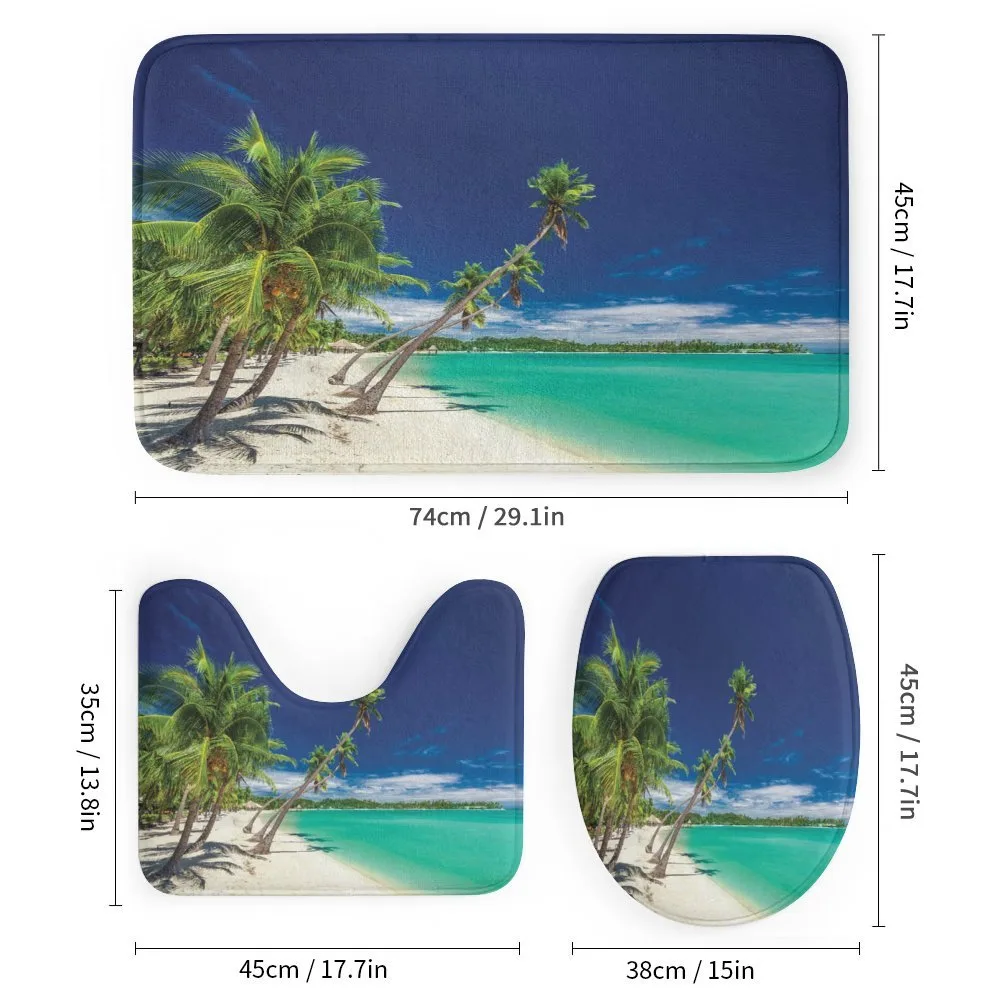 Exotic Beach and Coconut Trees — Detail 1