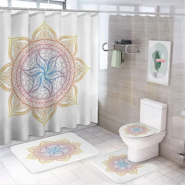 Flower Bloom on a shower curtain