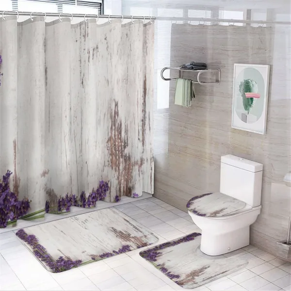 Flowers in the Summer on a shower curtain