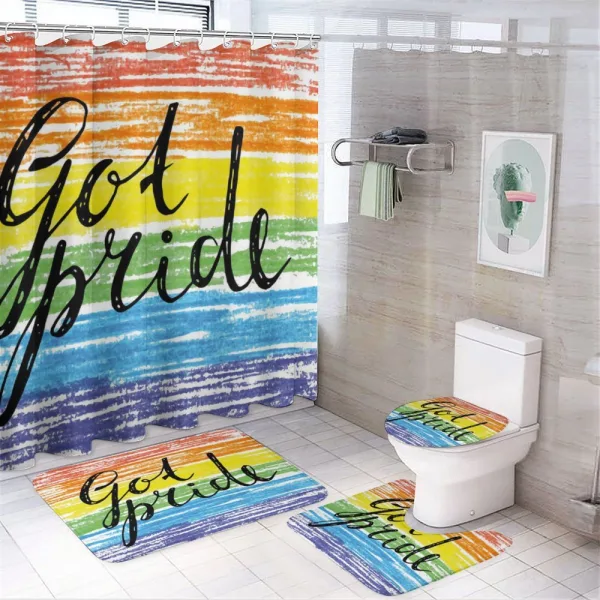 Got Pride Sketchy Art on a shower curtain