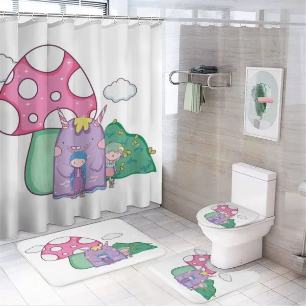 Little Youngsters Monster on a shower curtain
