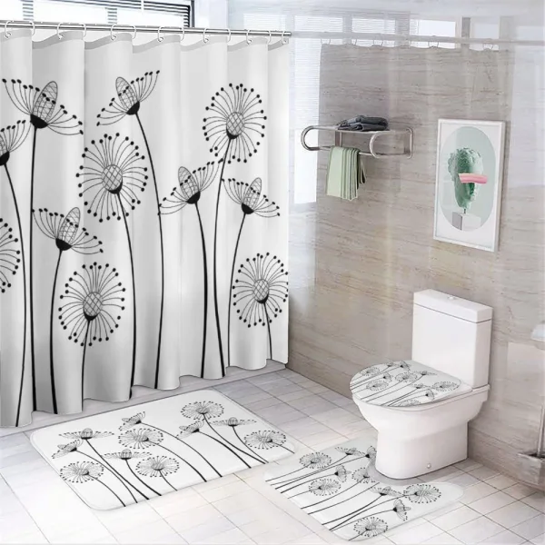Meadows on a shower curtain