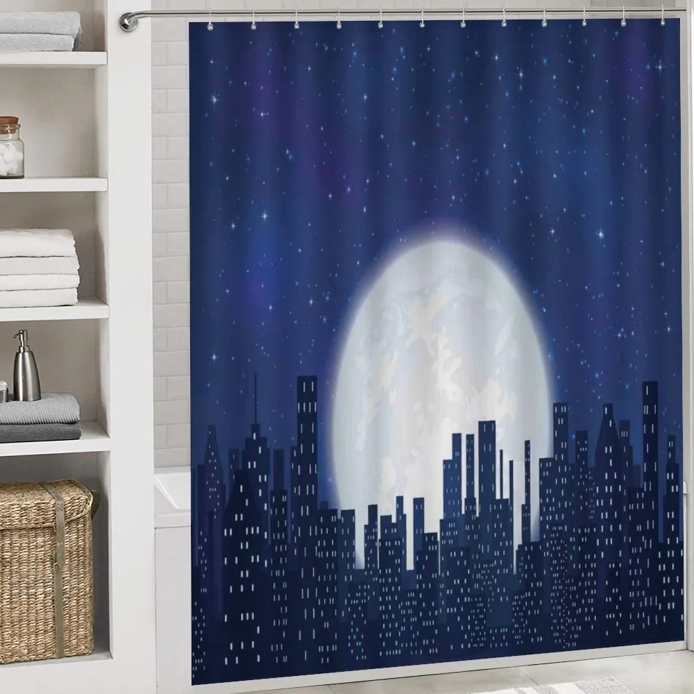 Moon Stars and City — Detail 4