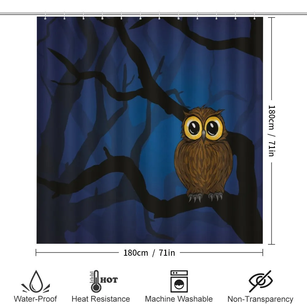 Owl on Tree Branch — Detail 2