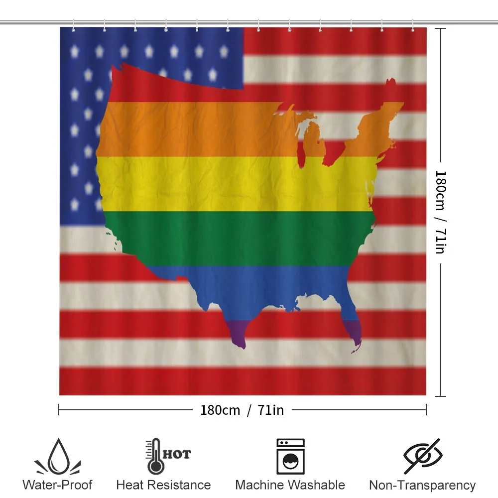 USA Flag Gay Rights — Detail 2