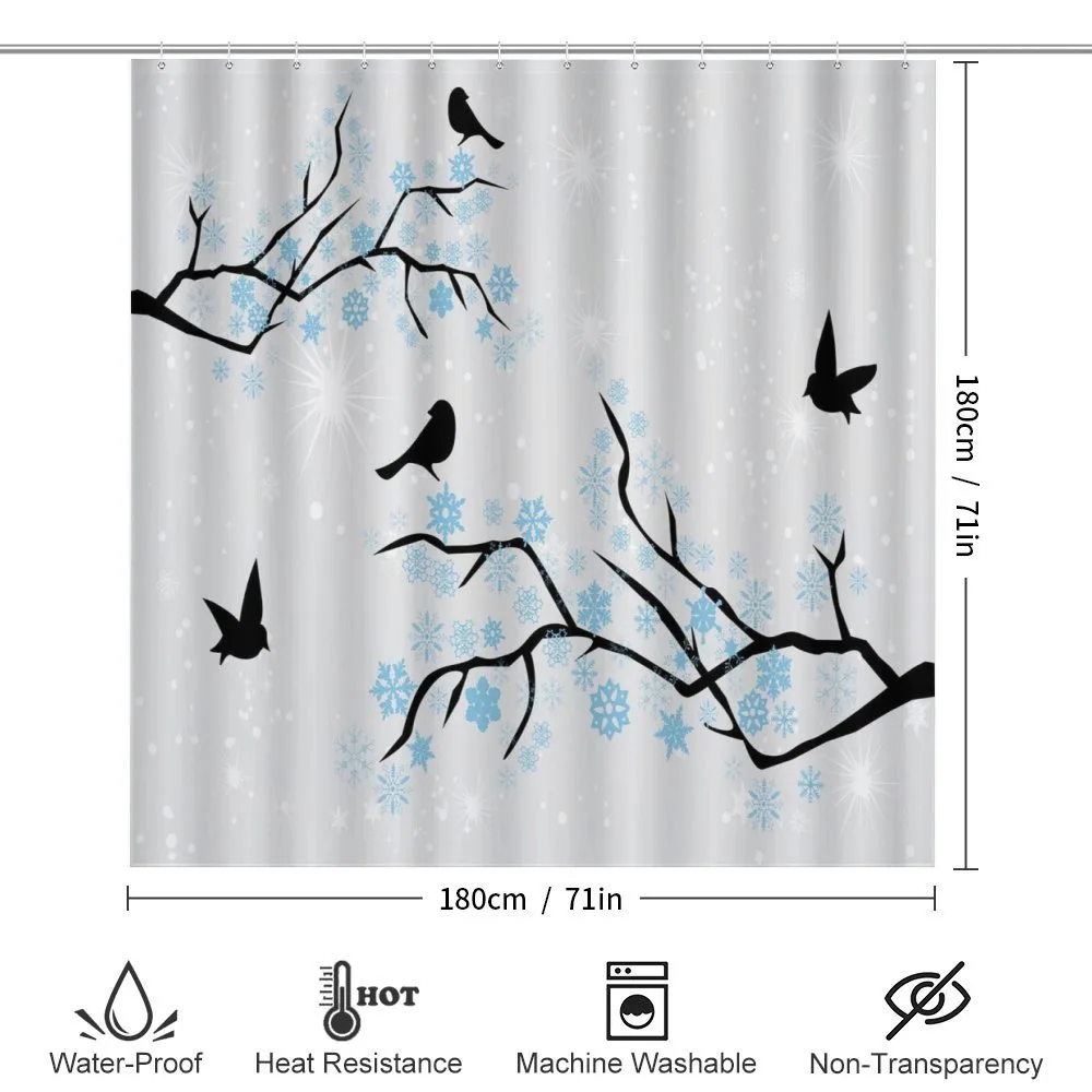 Winter Birds Stars Sky — Detail 2