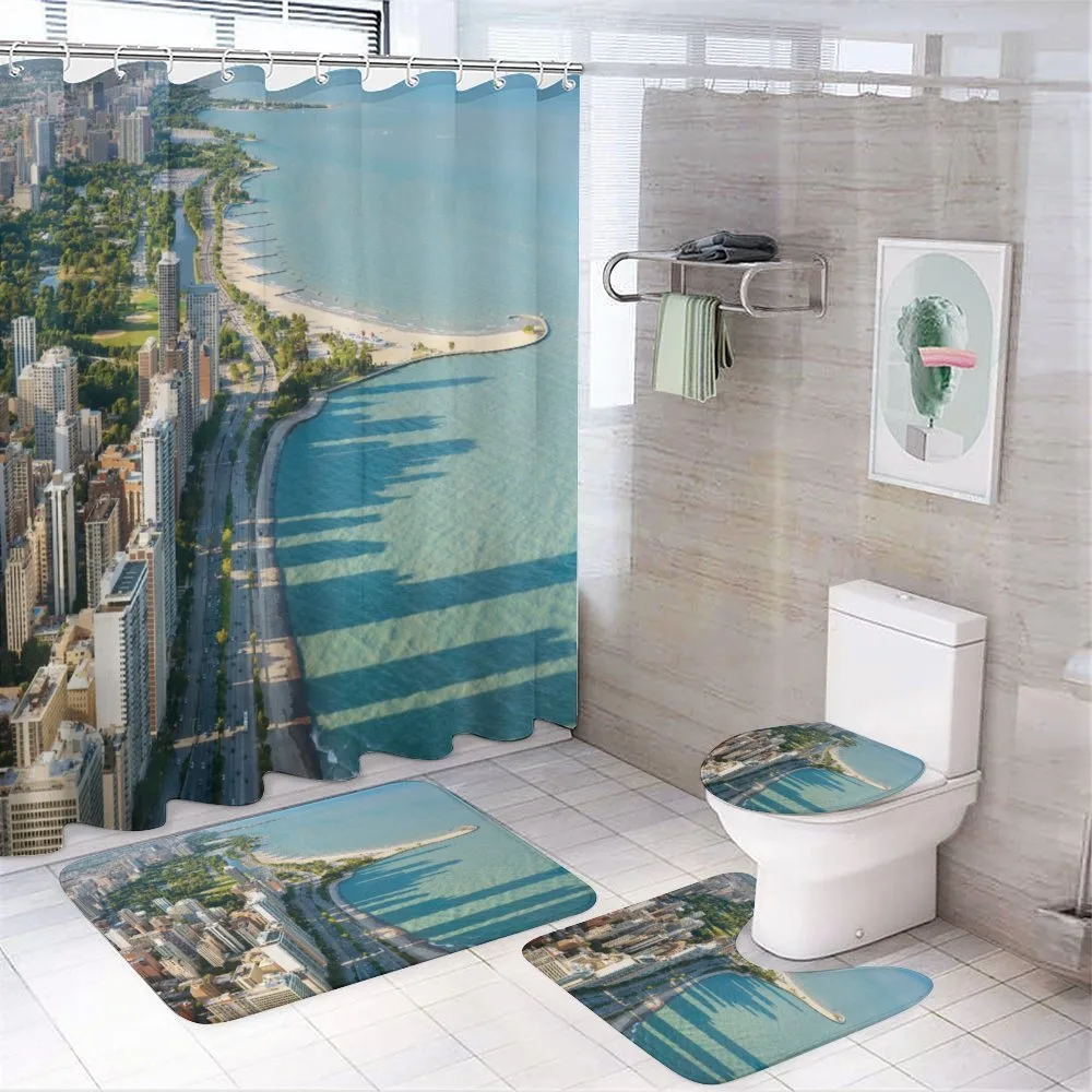 Aerial Vista Chicago City — Your design