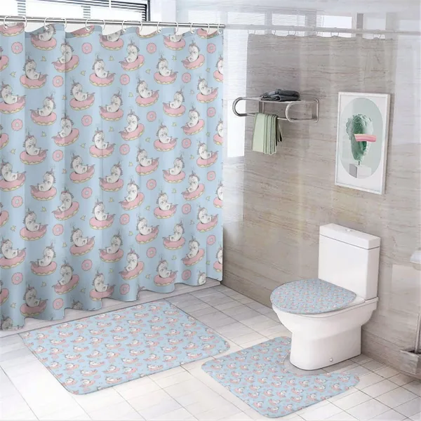 Animals Doughnuts on a shower curtain
