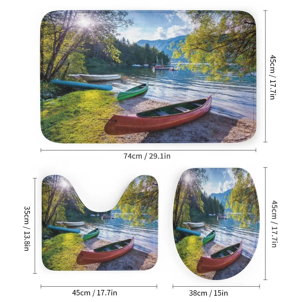 Bohinj Lake with Boats — Detail 1