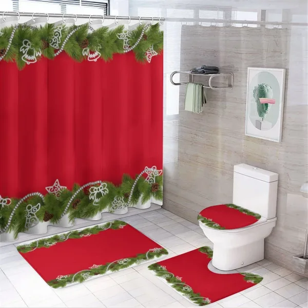 Coniferous Spruce on a shower curtain