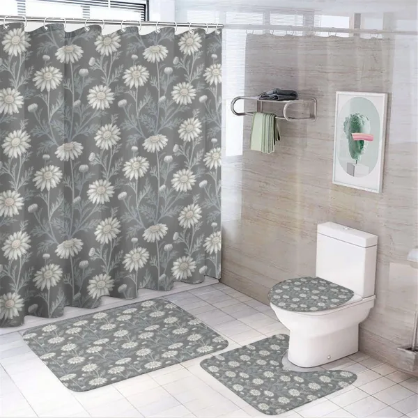 Daisy Petals Gardening on a shower curtain