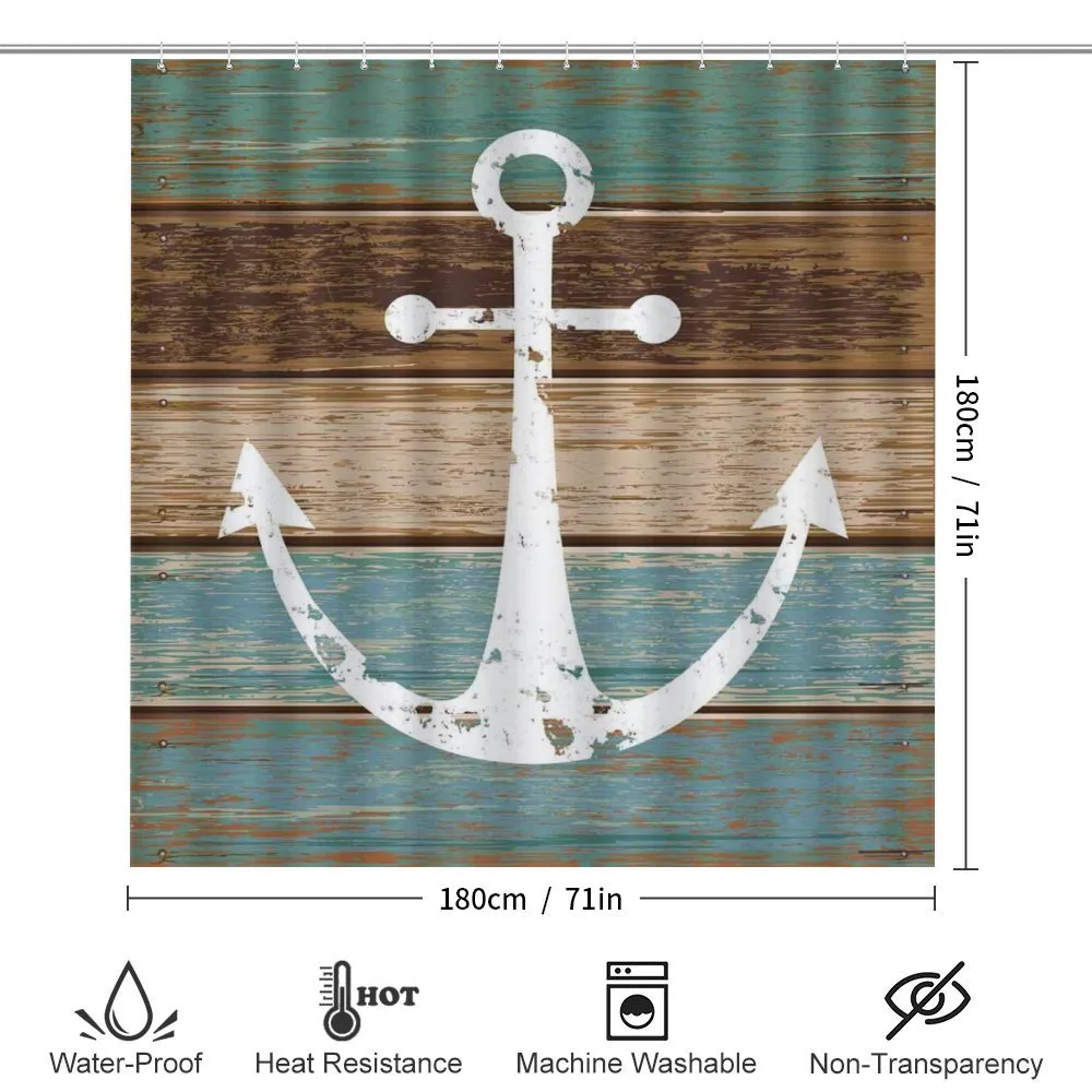 Grunge Marine Wooden Plank — Detail 2
