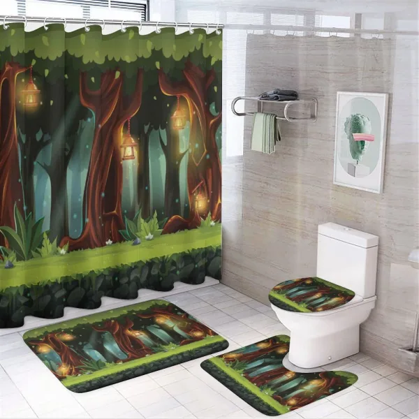 Mystical Woodland on a shower curtain