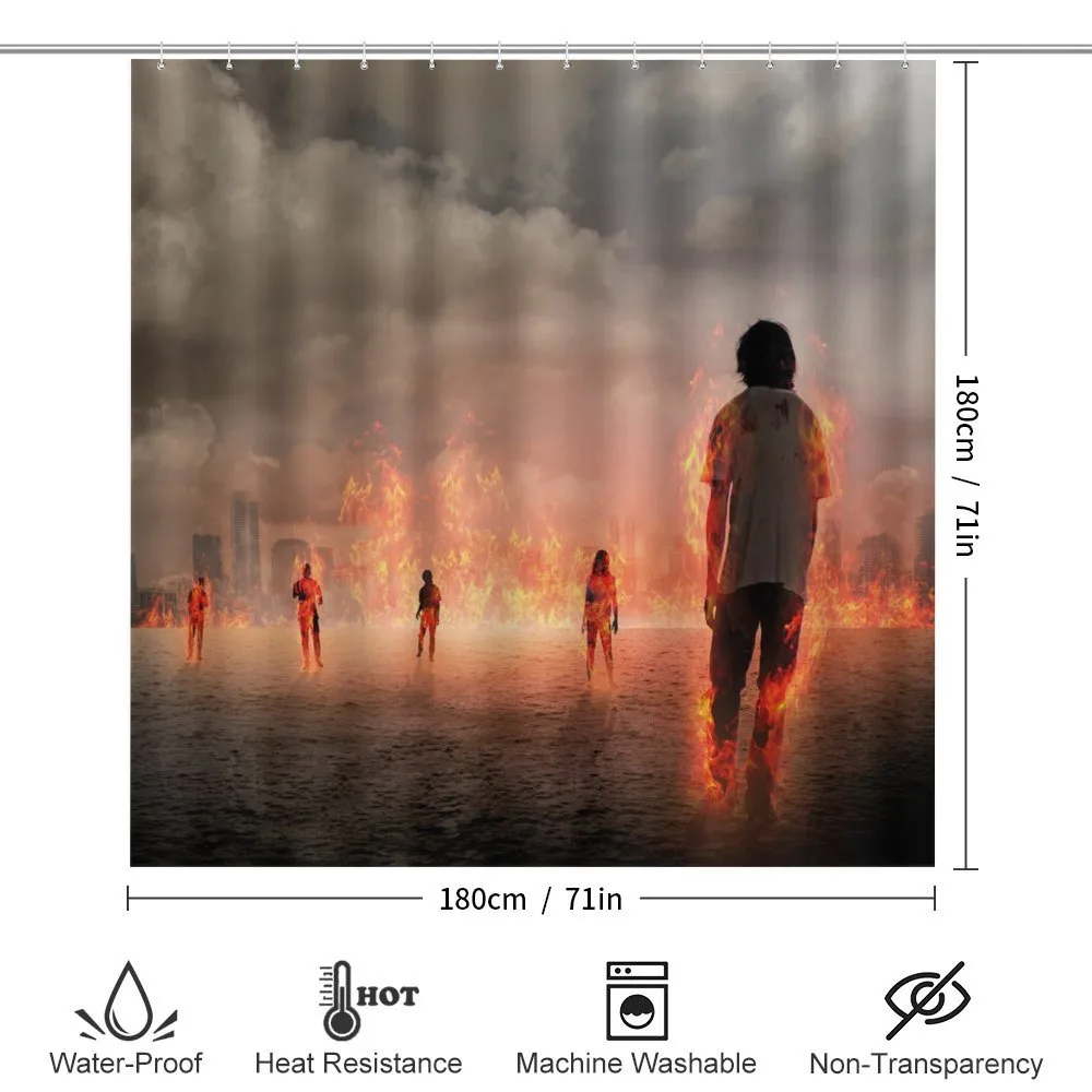 People in Flame — Detail 2