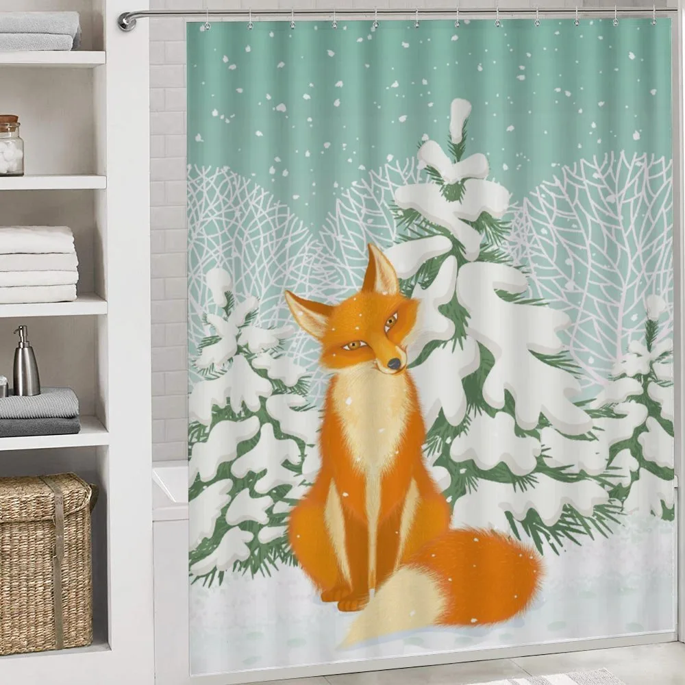 Red Fox Winter Forest Xmas — Detail 4
