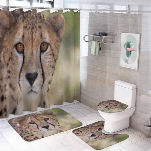 Spring Scenery in Alps on a shower curtain