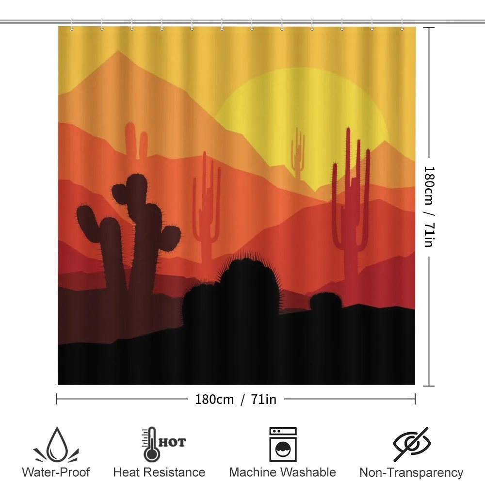Western Cactus Silhouettes — Detail 2