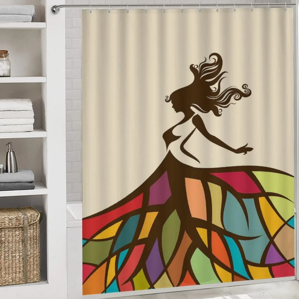 Woman Colorful Skirt Art — Detail 4