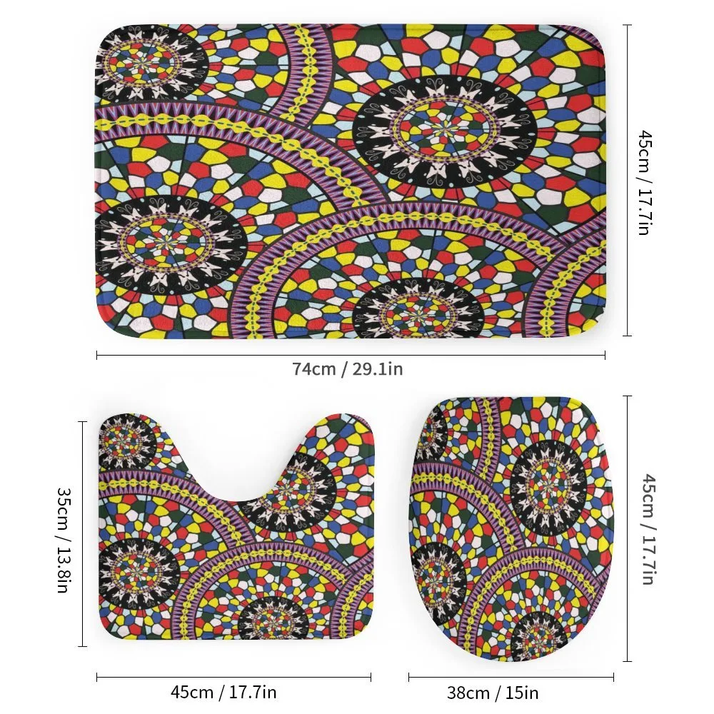Colored Mosaic Mandala — Detail 1