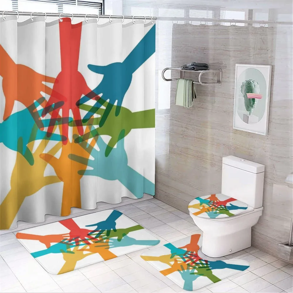 Colorful Hands Teamwork — Your design