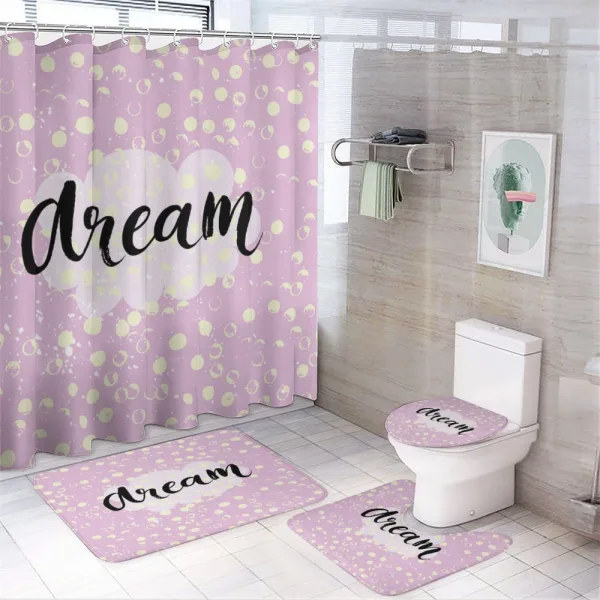 Dream Cloud Dots on a shower curtain