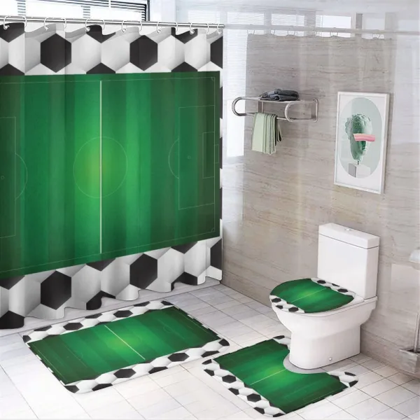 Football Field Goal on a shower curtain