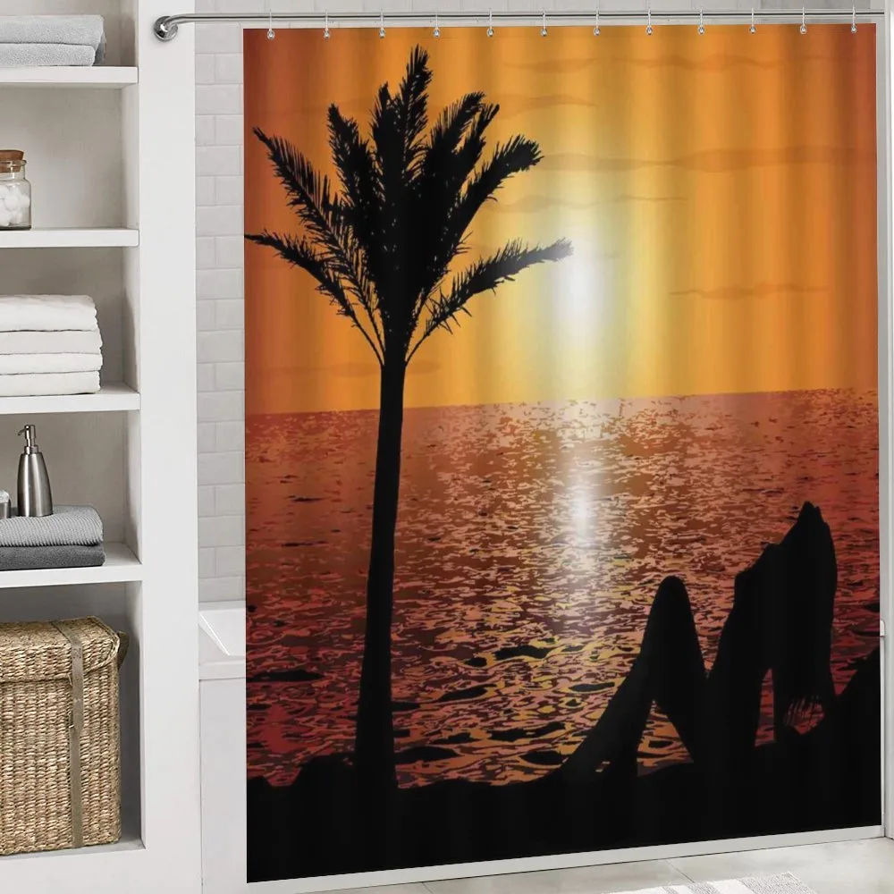 Girl Tropic Beach with Sunset — Detail 4