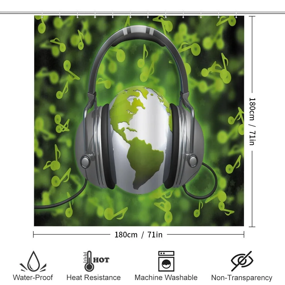 Headphones Music Globe — Detail 2