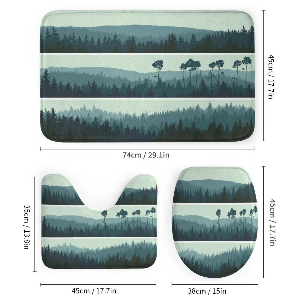Hills of Coniferous Firs — Detail 1