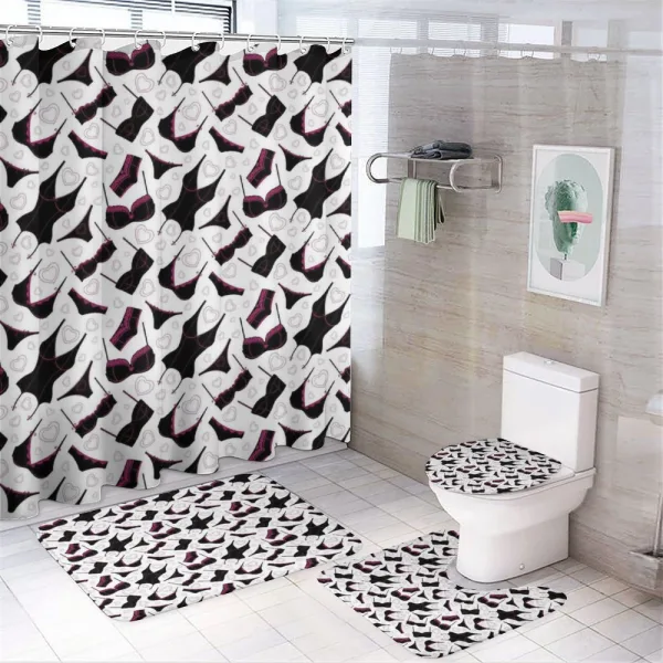 Lingerie Women`s Fashion on a shower curtain