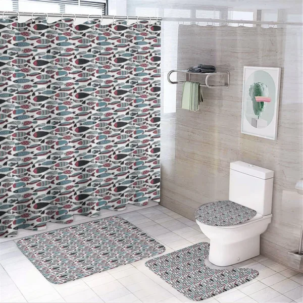 Ocean Sea Creatures on a shower curtain