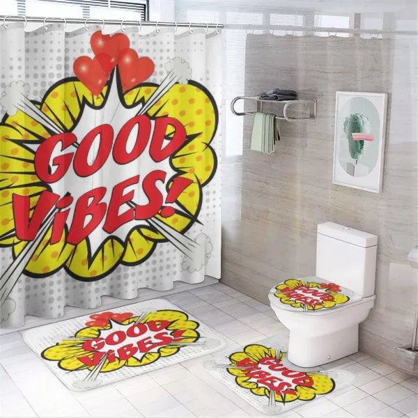 Pop Art Comics on a shower curtain