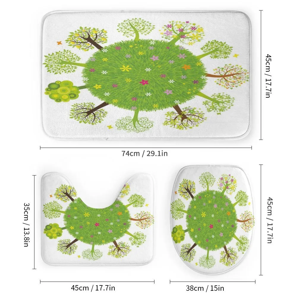 Various Green Trees Bloom — Detail 1