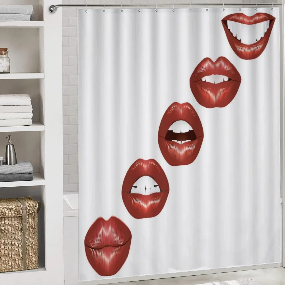 Vivid Full Red Lips Feminine — Detail 4
