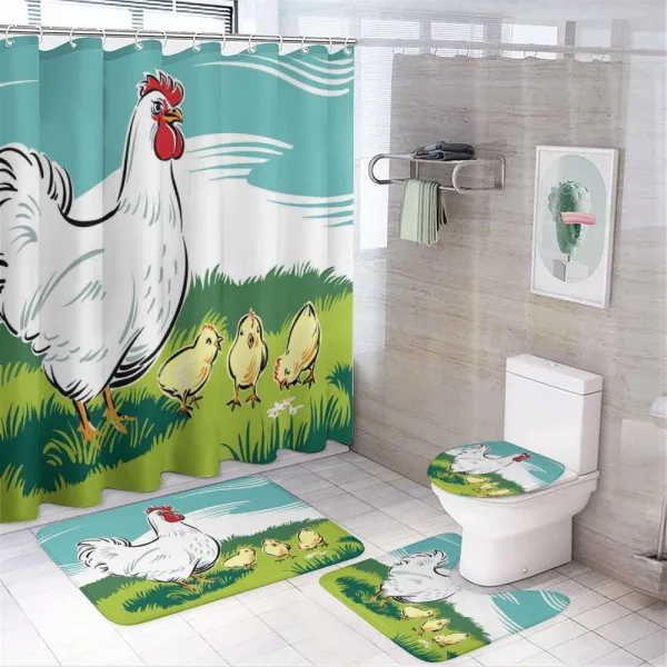 Animal Cartoon on a shower curtain
