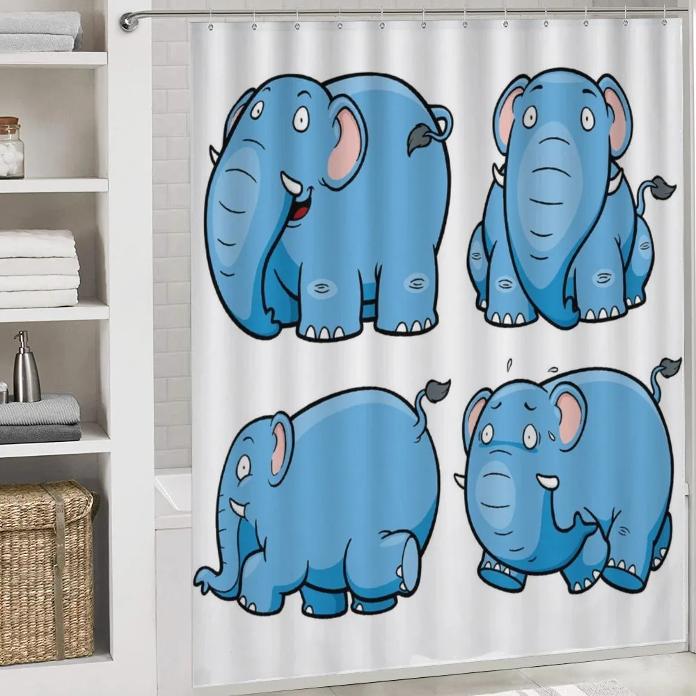 Cartoon Elephants — Detail 4