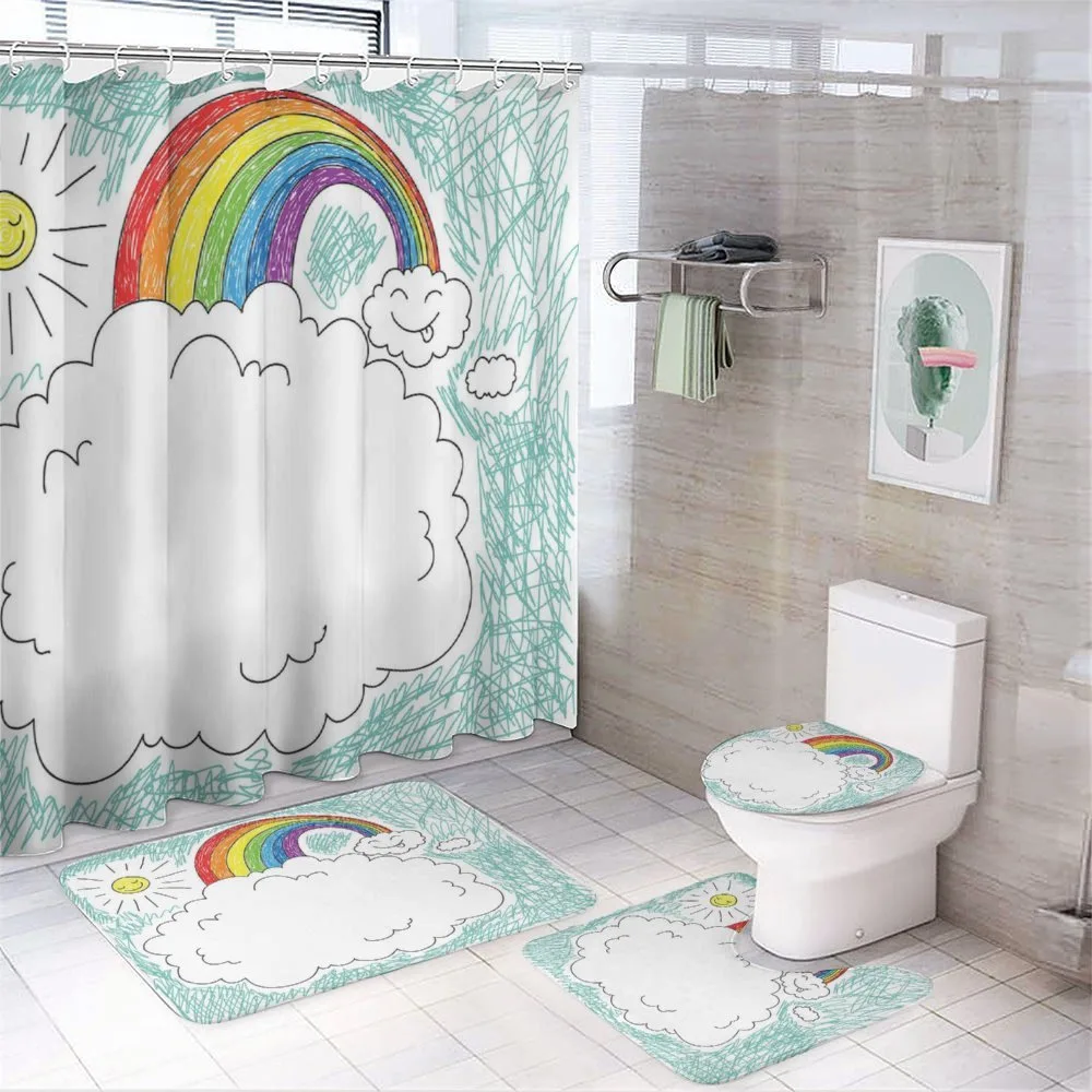 Childish Drawn Rainbow Sun — Your design