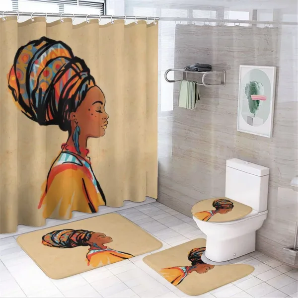 Exotic Feather on a shower curtain