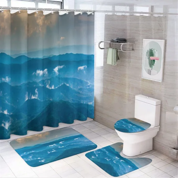 Fog in Roan Highlands on a shower curtain